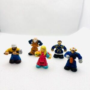 Fisher Price GeoTrax Mini Figures  Vintage 2004 Lot Of 5